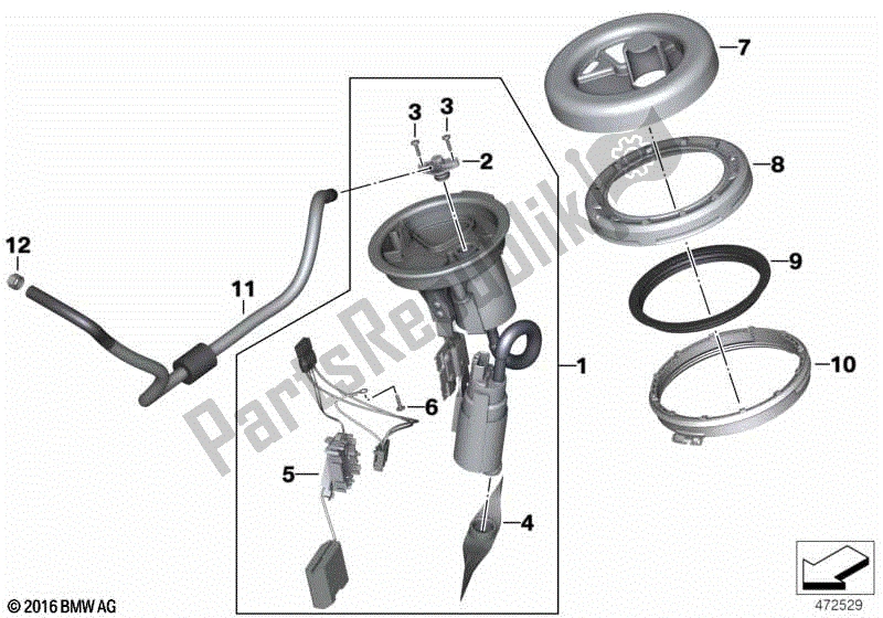 Todas las partes para Bomba De Combustible de BMW F 800 GT K 71 2017 - 2018