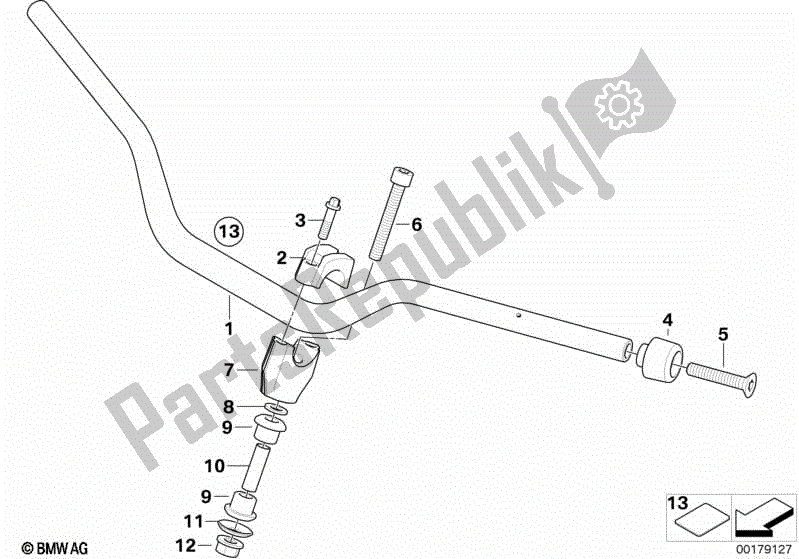 Todas las partes para Manillar de BMW F 800 GT K 71 2017 - 2018