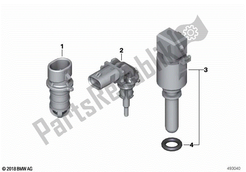 Todas las partes para Sensor De Temperatura Del Aire De Admisión de BMW F 800 GT K 71 2017 - 2018