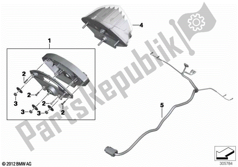 Todas las partes para Luz Trasera Led de BMW F 800 GT K 71 2017 - 2018