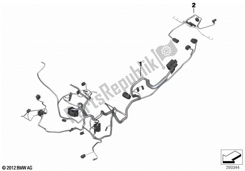 Todas las partes para Arnés De Seguridad Principal Vle De Propósito Especial. De BMW F 800 GT K 71 2017 - 2018