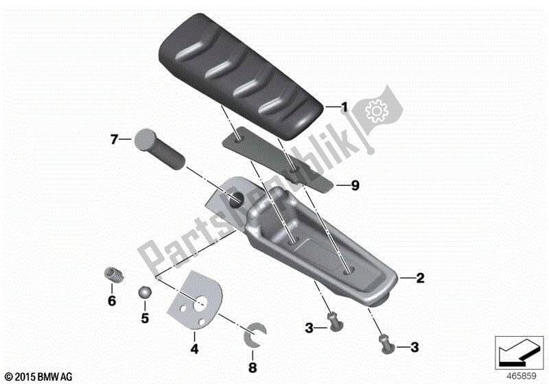 Todas las partes para Reposapiés Traseros de BMW F 800 GT K 71 2017 - 2018