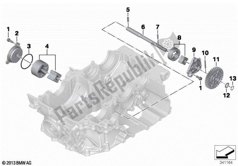 Todas las partes para Piezas Individuales Para Bomba De Aceite de BMW F 800 GT K 71 2017 - 2018