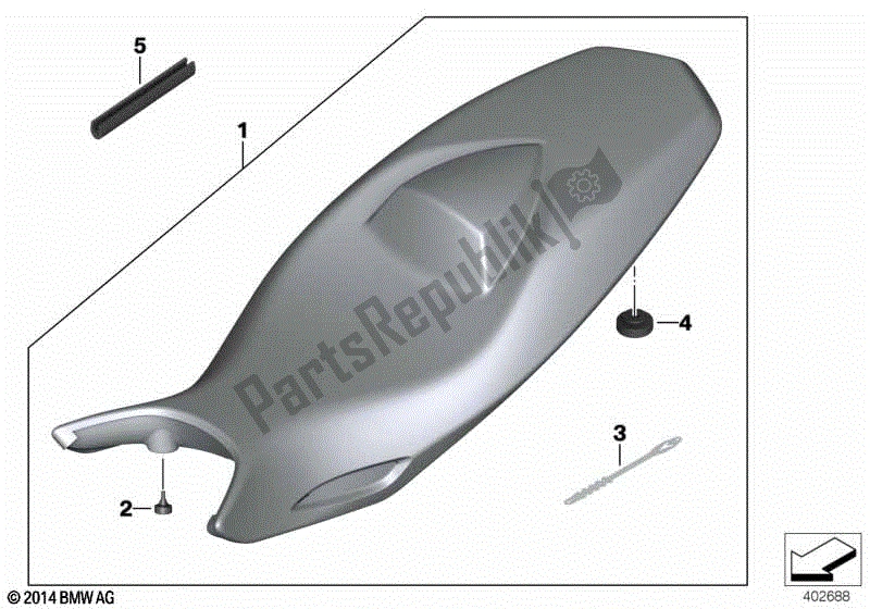 Todas las partes para Banqueta de BMW F 800R K 73 2009 - 2013