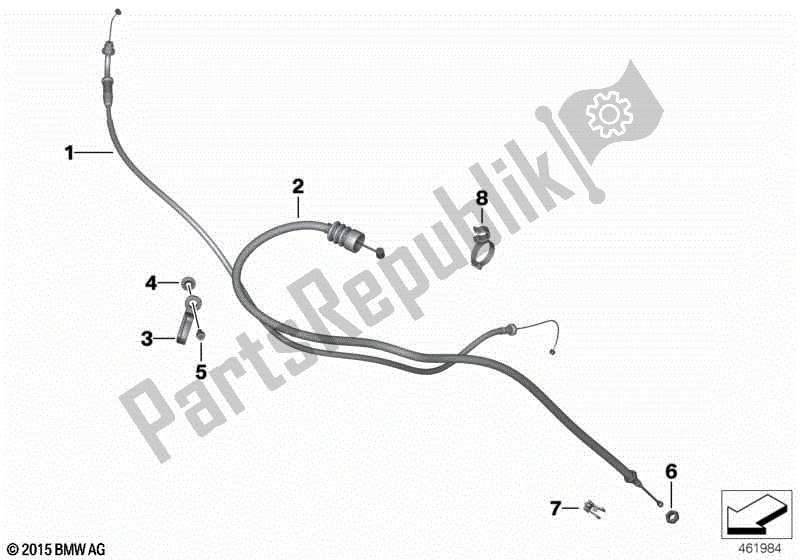 Todas las partes para Cables Bowden de BMW F 800R K 73 2009 - 2013