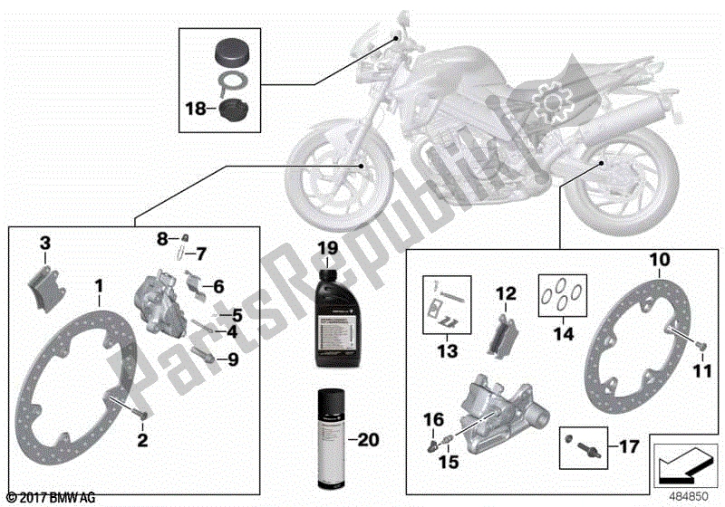 Todas las partes para Servicio De Frenos de BMW F 800R K 73 2009 - 2013