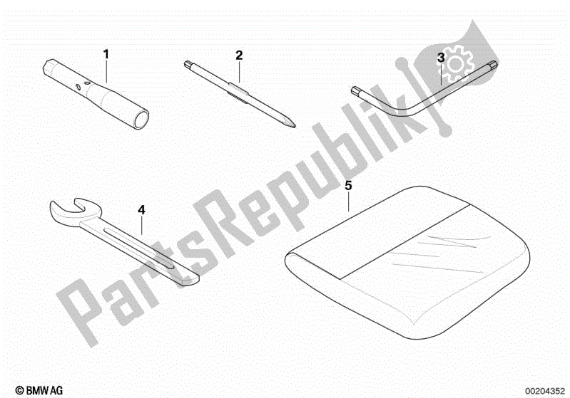 Todas las partes para Herramienta De Coche de BMW F 800R K 73 2009 - 2013