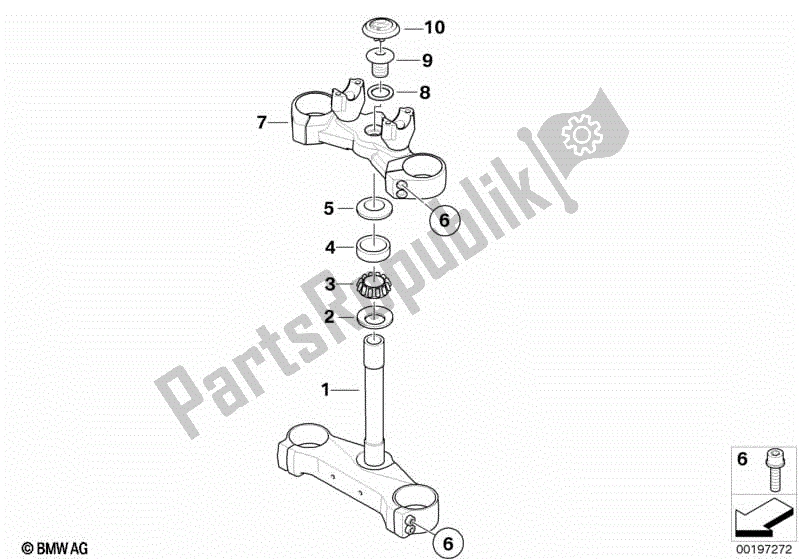 Todas las partes para Puente De Horquilla de BMW F 800R K 73 2009 - 2013