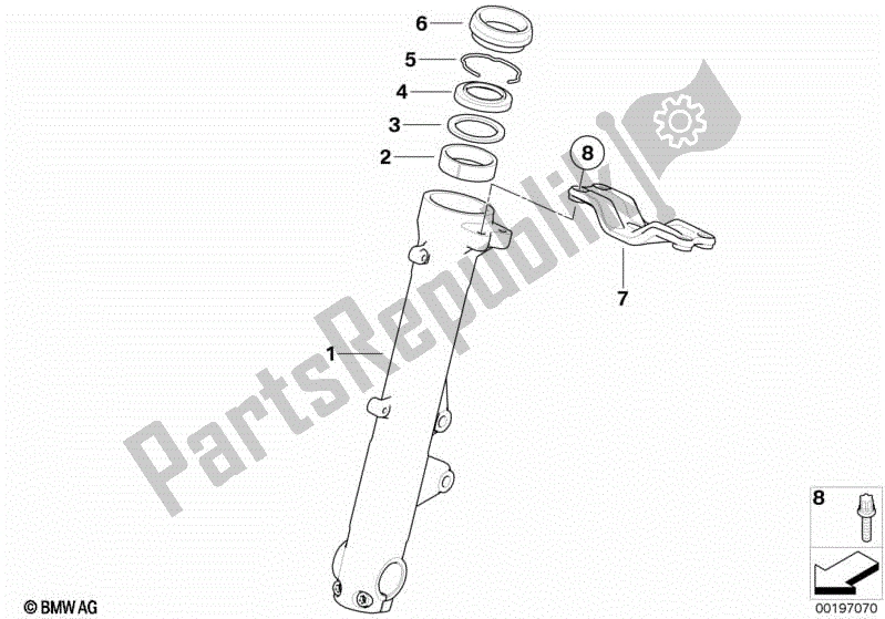 Todas las partes para Deslizador De Horquilla de BMW F 800R K 73 2009 - 2013