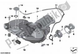 Fuel tank/mounting parts