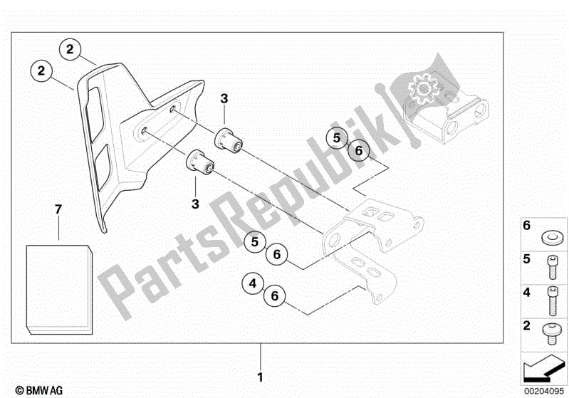 Todas las partes para Moldura De Parrilla, Aluminio de BMW F 800R K 73 2009 - 2013