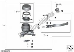 Handbrake assembly handlebar clamp M6