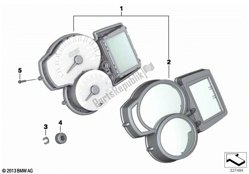 Todas las partes para Combinación De Instrumentos de BMW F 800R K 73 2009 - 2013