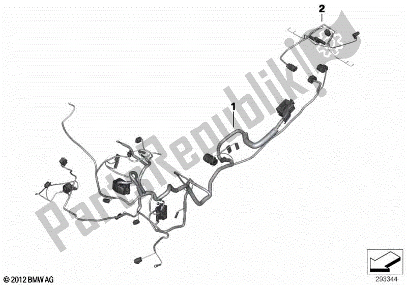 Todas las partes para Arnés Principal / Arnés Trasero de BMW F 800R K 73 2009 - 2013