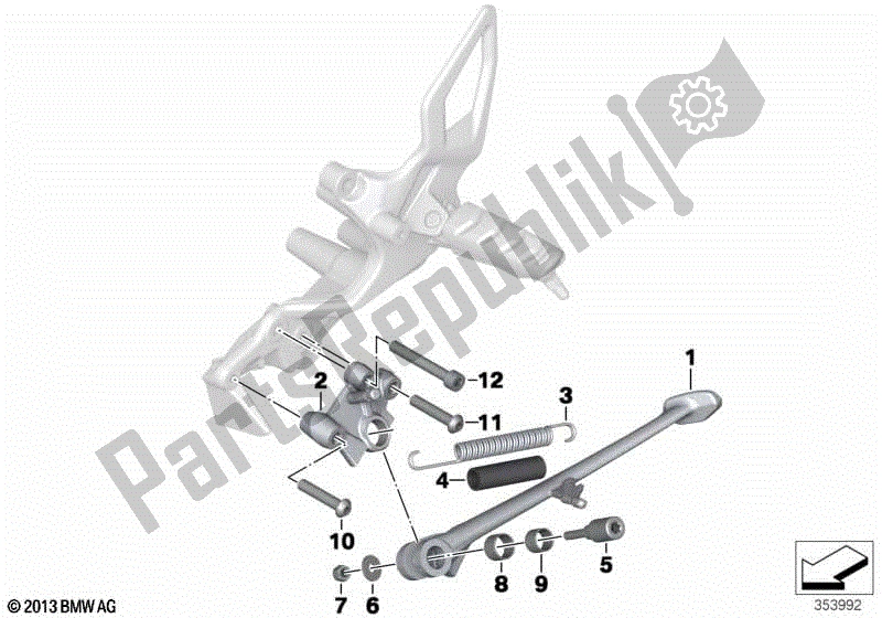 Todas las partes para Costado de BMW F 800R K 73 2009 - 2013