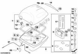 Single parts for Top Case 28I