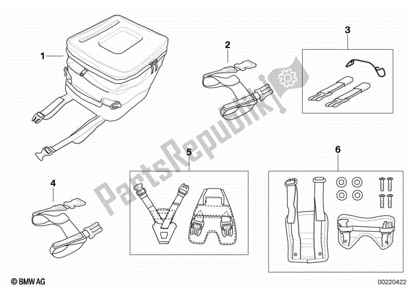 Todas las partes para Bolsa De Depósito Universal de BMW F 800R K 73 2009 - 2013