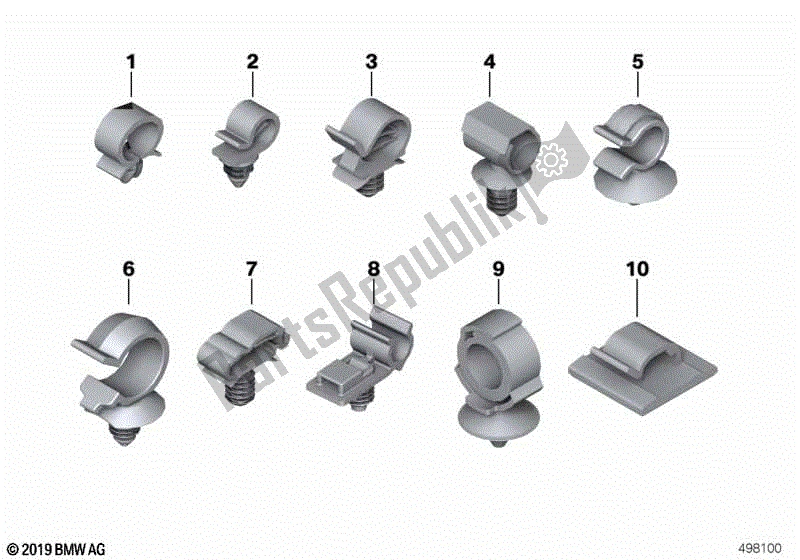 Todas las partes para Soporte De Tubo de BMW F 800R K 73 2009 - 2013