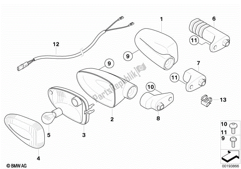 Todas las partes para Luces De Señal De Giro de BMW F 800R K 73 2009 - 2013