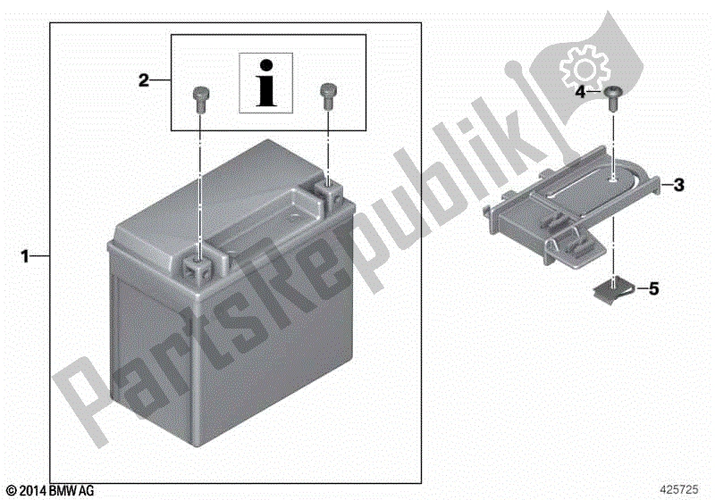 Todas las partes para Batería Agm de BMW F 800R K 73 2014 - 2016