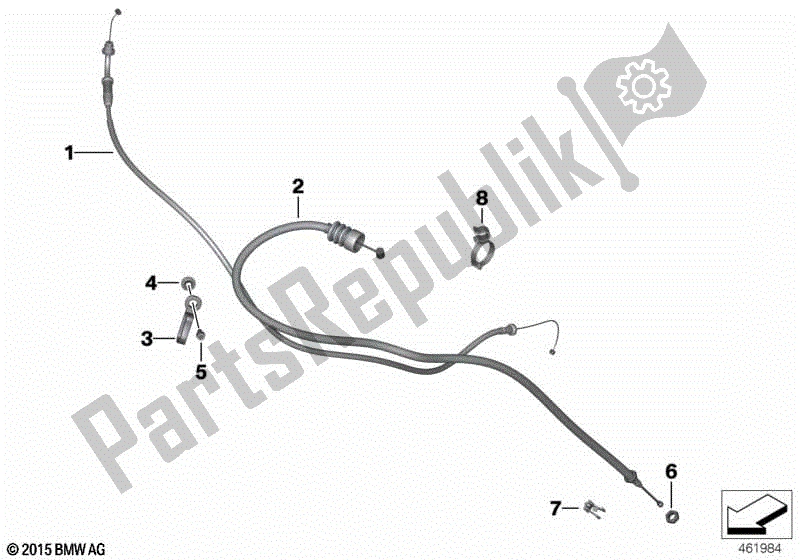 Toutes les pièces pour le Câbles Bowden du BMW F 800R K 73 2014 - 2016