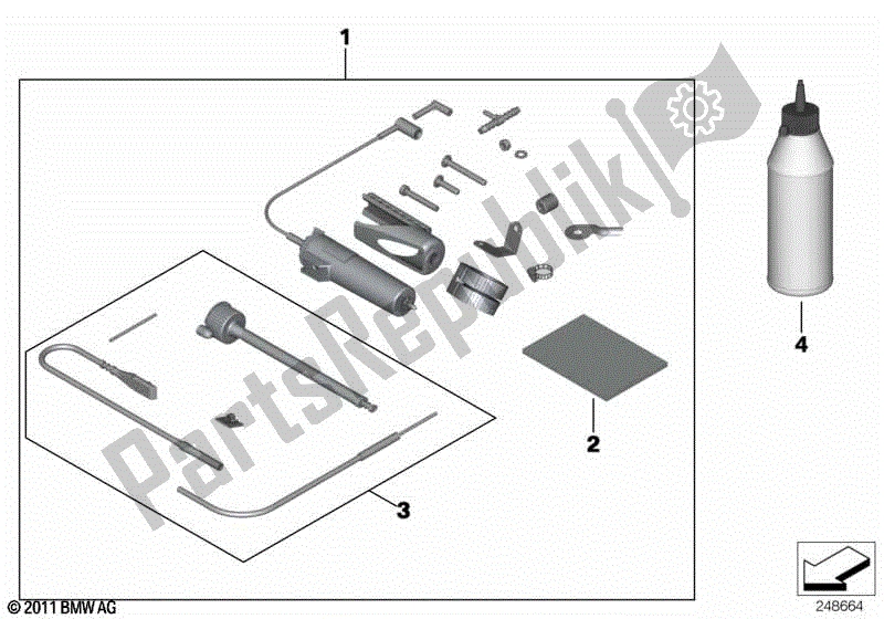 Todas las partes para Sistema De Engrasador De Cadena de BMW F 800R K 73 2014 - 2016