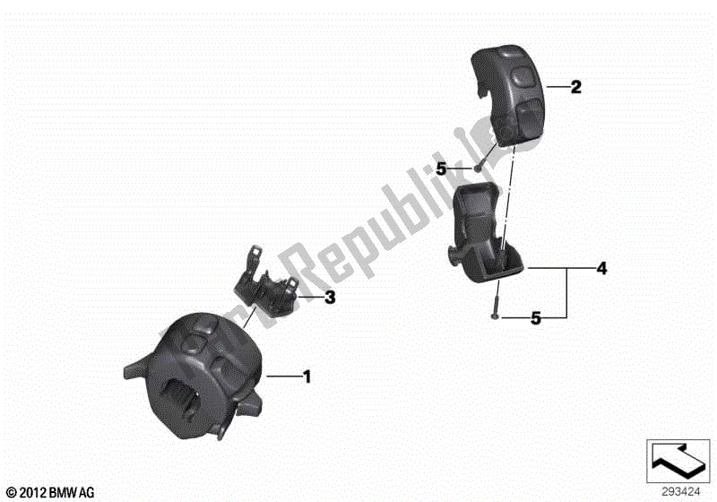 Todas las partes para Interruptor Combinado En El Manillar de BMW F 800R K 73 2014 - 2016