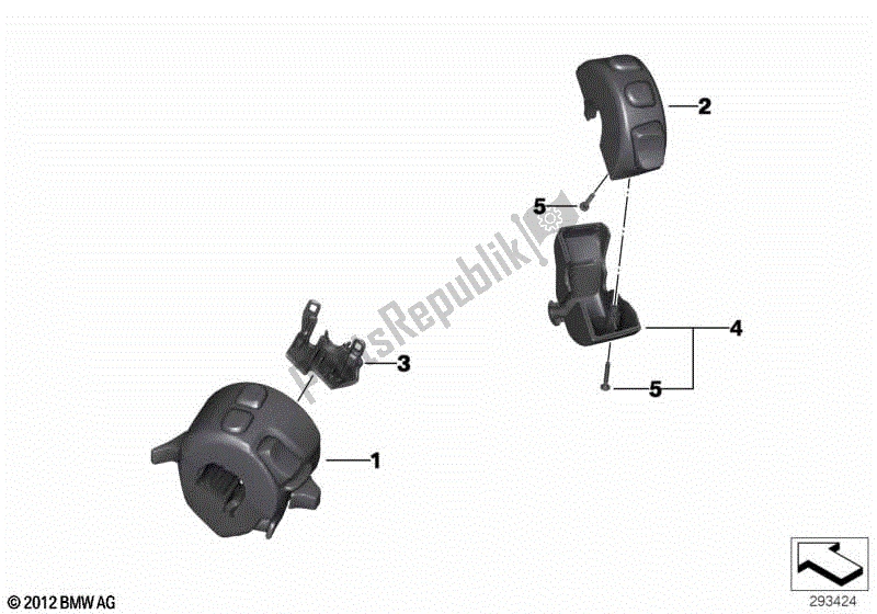 Todas las partes para Interruptor Combinado En El Manillar de BMW F 800R K 73 2014 - 2016