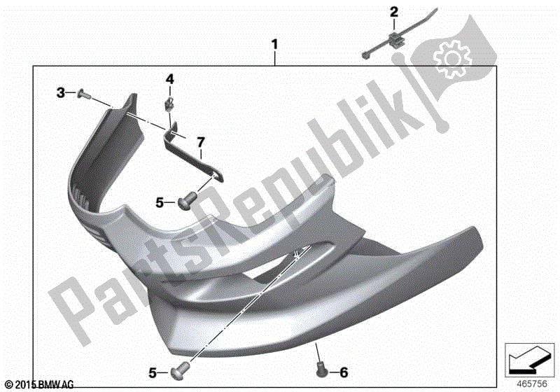 Todas las partes para Spoiler Del Motor de BMW F 800R K 73 2014 - 2016