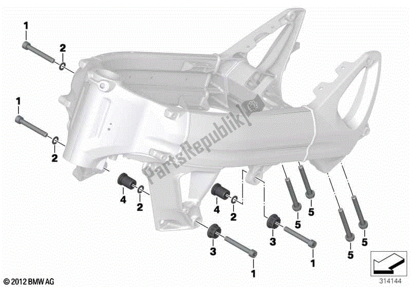 Todas las partes para Suspensión Del Motor de BMW F 800R K 73 2014 - 2016