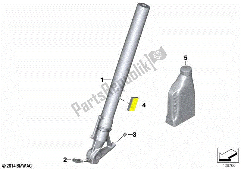 Todas las partes para Pata De La Horquilla de BMW F 800R K 73 2014 - 2016