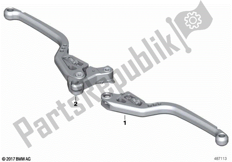 Todas las partes para Palanca Manual, Mecanizada de BMW F 800R K 73 2014 - 2016