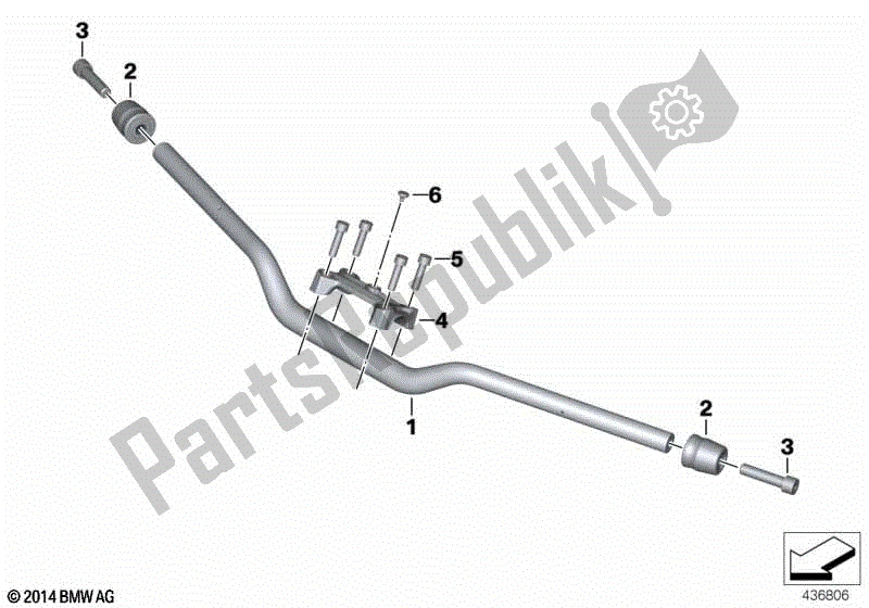 Todas las partes para Manillar de BMW F 800R K 73 2014 - 2016