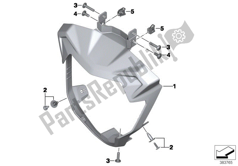 Todas las partes para Cubierta Del Faro de BMW F 800R K 73 2014 - 2016