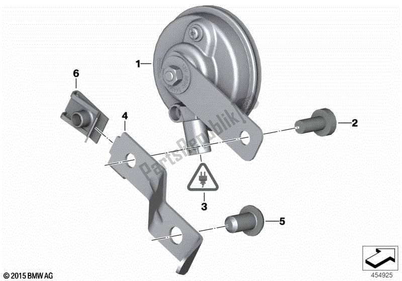 Todas las partes para Cuerno de BMW F 800R K 73 2014 - 2016