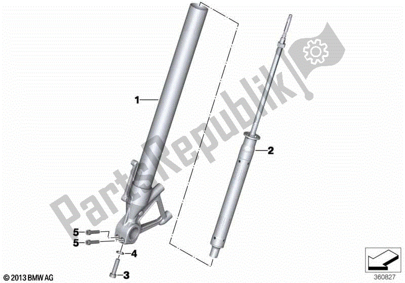 Todas las partes para Tubo Interior / Amortiguador de BMW F 800R K 73 2014 - 2016