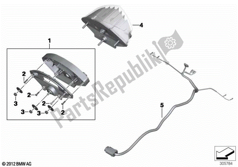 Todas las partes para Luz Trasera Led de BMW F 800R K 73 2014 - 2016