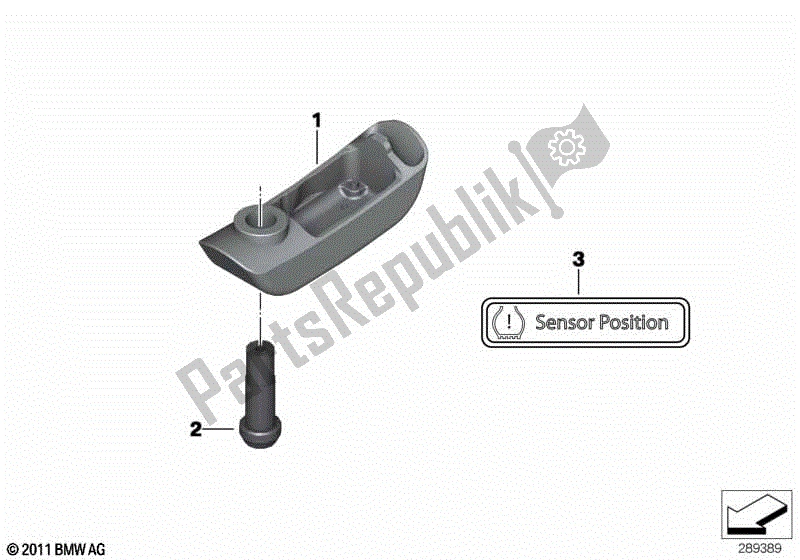 Todas las partes para Sensor Rdc Para Rueda Delantera de BMW F 800R K 73 2014 - 2016