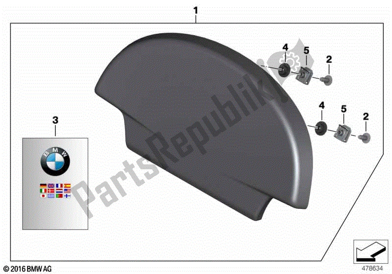 Todas las partes para Cojín Trasero, Baúl 28l de BMW F 800R K 73 2014 - 2016