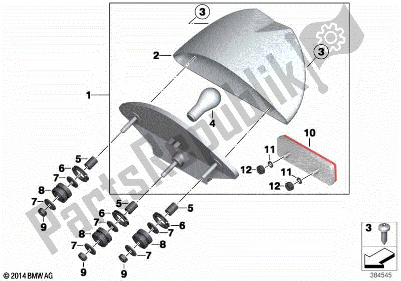 Todas las partes para Luz Trasera de BMW F 800R K 73 2014 - 2016