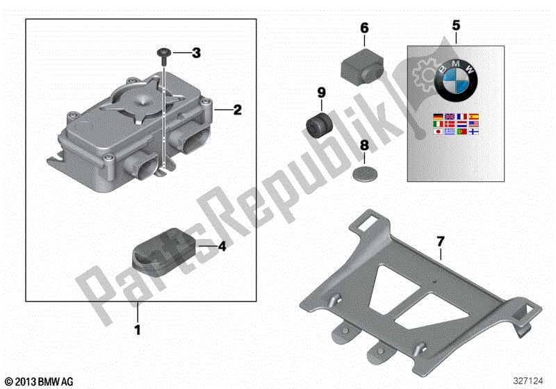 Todas las partes para Sistema De Alarma Antirrobo Modernizado de BMW F 800R K 73 2014 - 2016