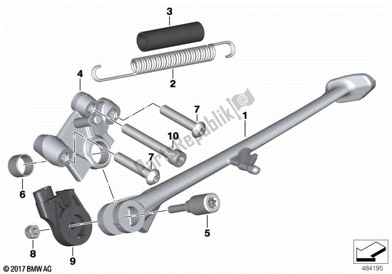 Todas las partes para Costado de BMW F 800R K 73 2014 - 2016