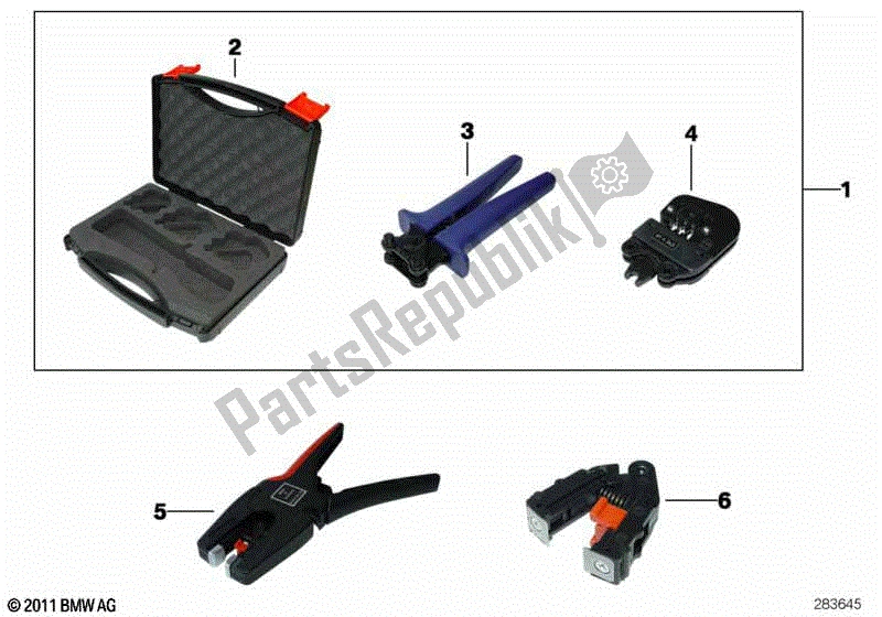 Todas las partes para Herramienta Especial Para Reparación De Mazos De Cables de BMW F 800R K 73 2014 - 2016