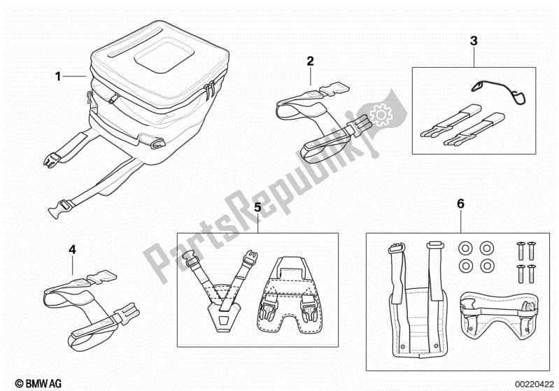 Todas las partes para Bolsa De Depósito Universal de BMW F 800R K 73 2014 - 2016