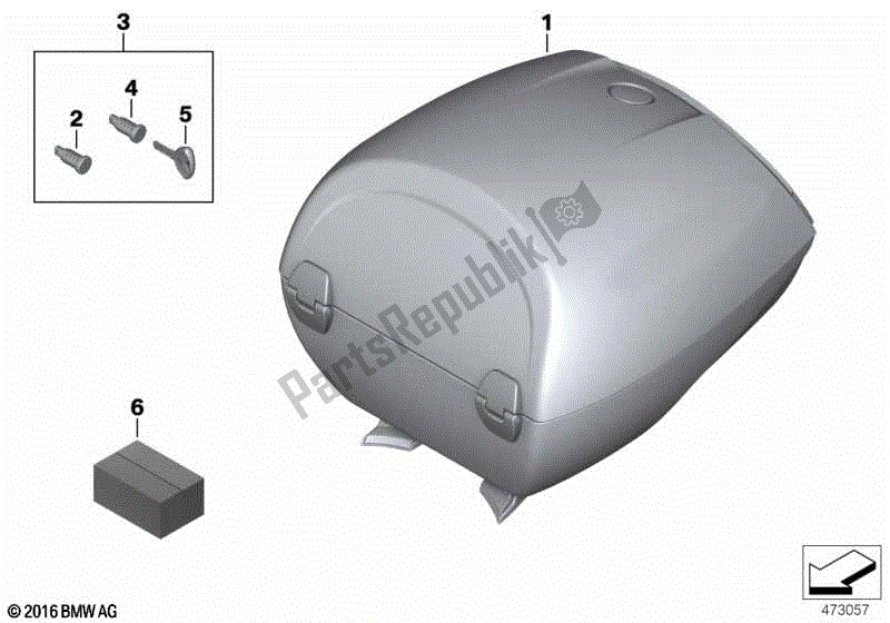 Todas las partes para Baúl 28l de BMW F 800R K 73 2014 - 2016