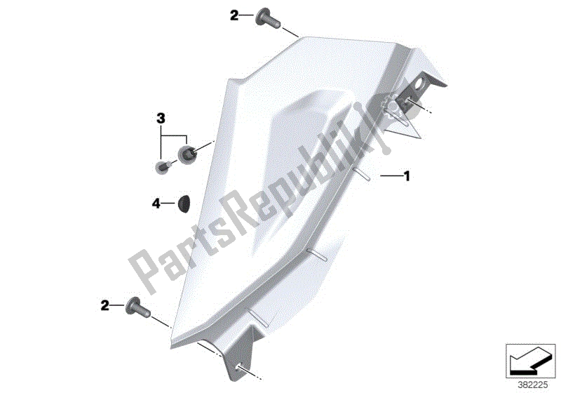 Todas las partes para Embellecedor Para Panel Lateral Carenado de BMW F 800R K 73 2014 - 2016