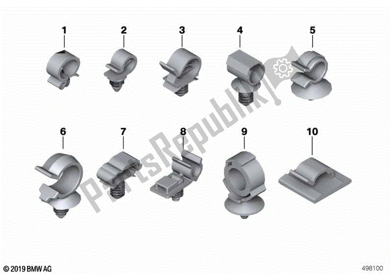 Todas las partes para Soporte De Tubo de BMW F 800R K 73 2014 - 2016