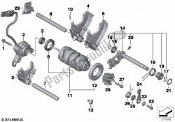 6-speed transmission shift components