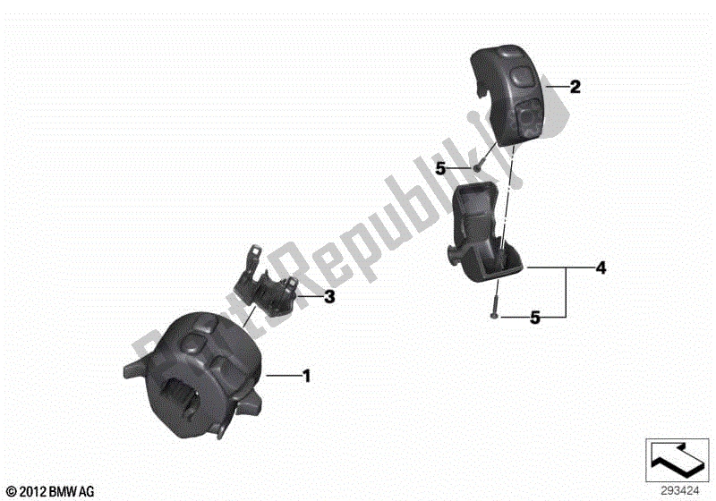 Todas las partes para Interruptor Combinado En El Manillar de BMW F 800R K 73 2017 - 2018