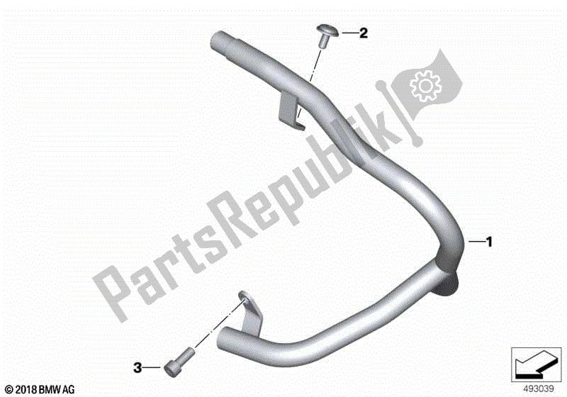 Todas las partes para Barra De Protección Del Motor de BMW F 800R K 73 2017 - 2018